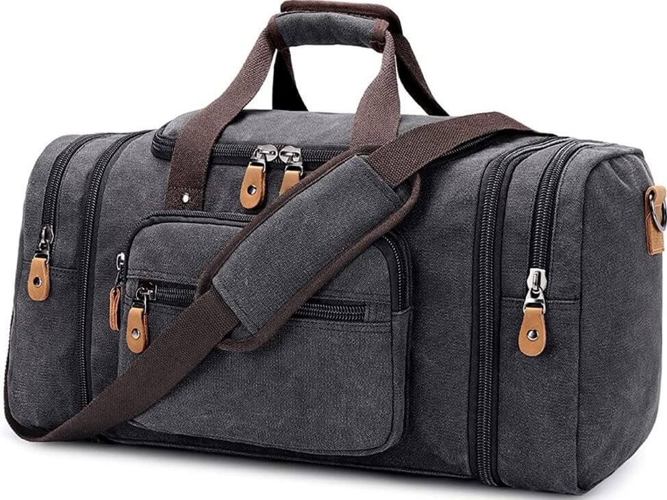 19- Gonex Canvas Duffle Bag for Travel