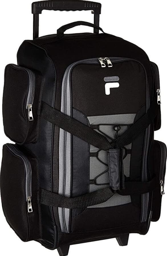 4- Fila 22” Lightweight Carry-On Rolling Duffel Bag