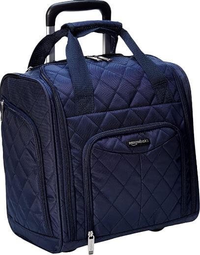7- Amazon Basics Underseat Carry-On Rolling Travel Duffel Bag